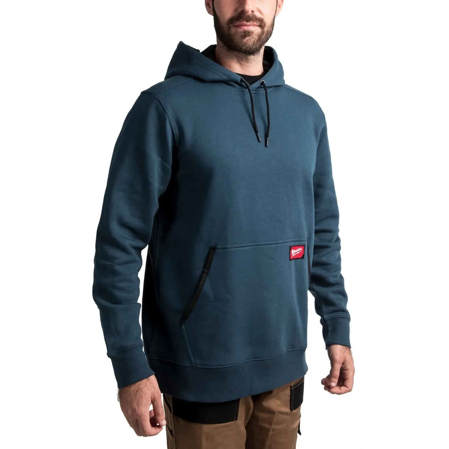 Milwaukee midweight hoodie blue front view size S