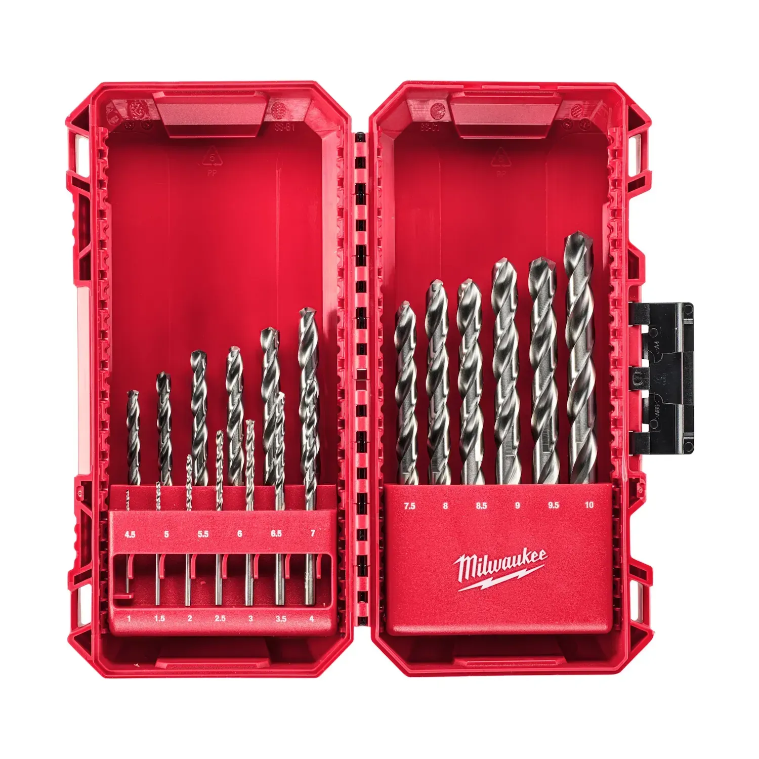 Milwaukee 19-piece HSS-G Thunderweb metal drill bit set