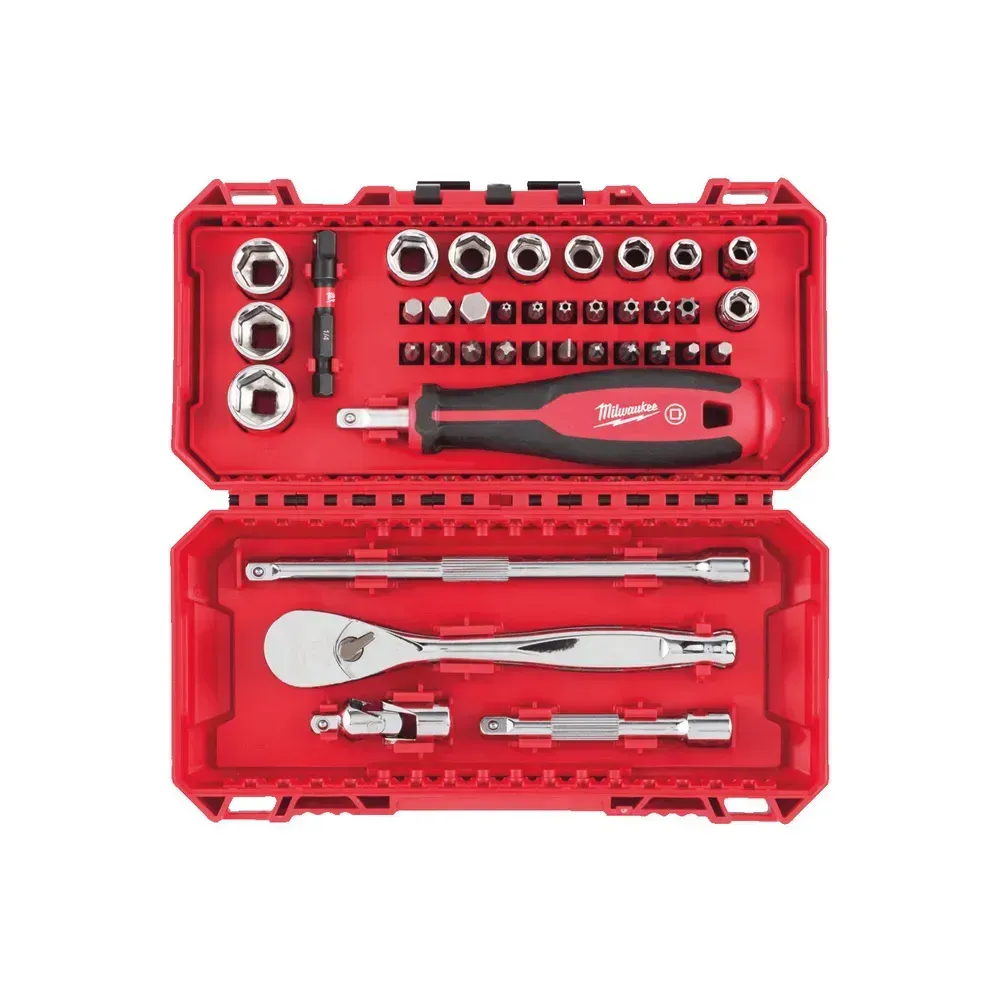 4932498381 Metric socket set with impact driver bits, Milwaukee 4932498381.