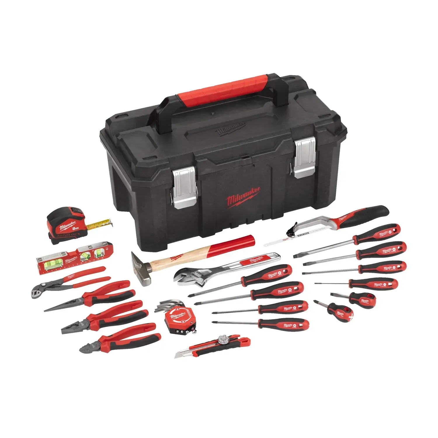 Milwaukee 30-piece hand tools starter set with toolbox