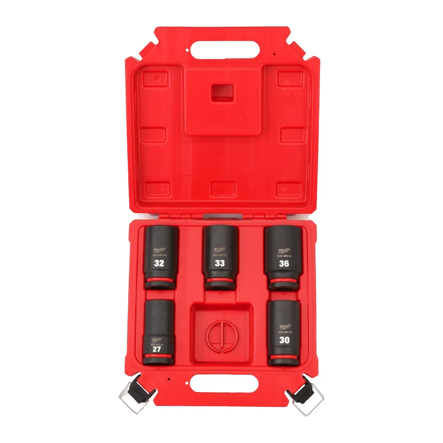 Milwaukee 5-piece 3/4 inch deep socket set metric