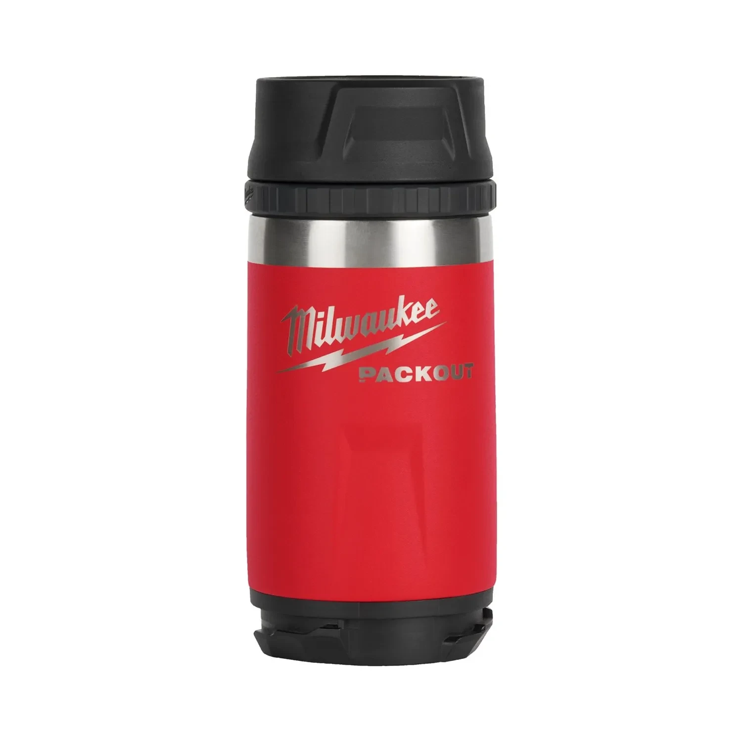 Milwaukee Packout Bottle 355ml Sip Lid Red Vacuum Insulated Stainless Steel