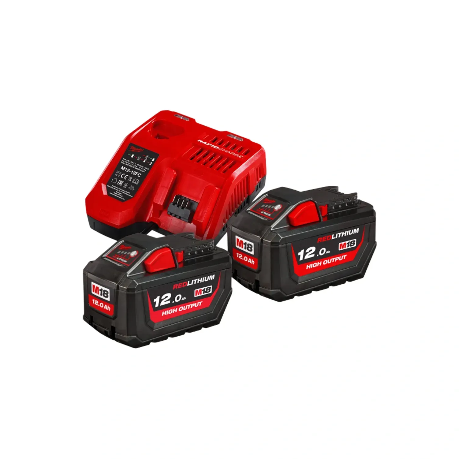Milwaukee M18 High Output 12.0Ah battery twin pack HNRG-122
