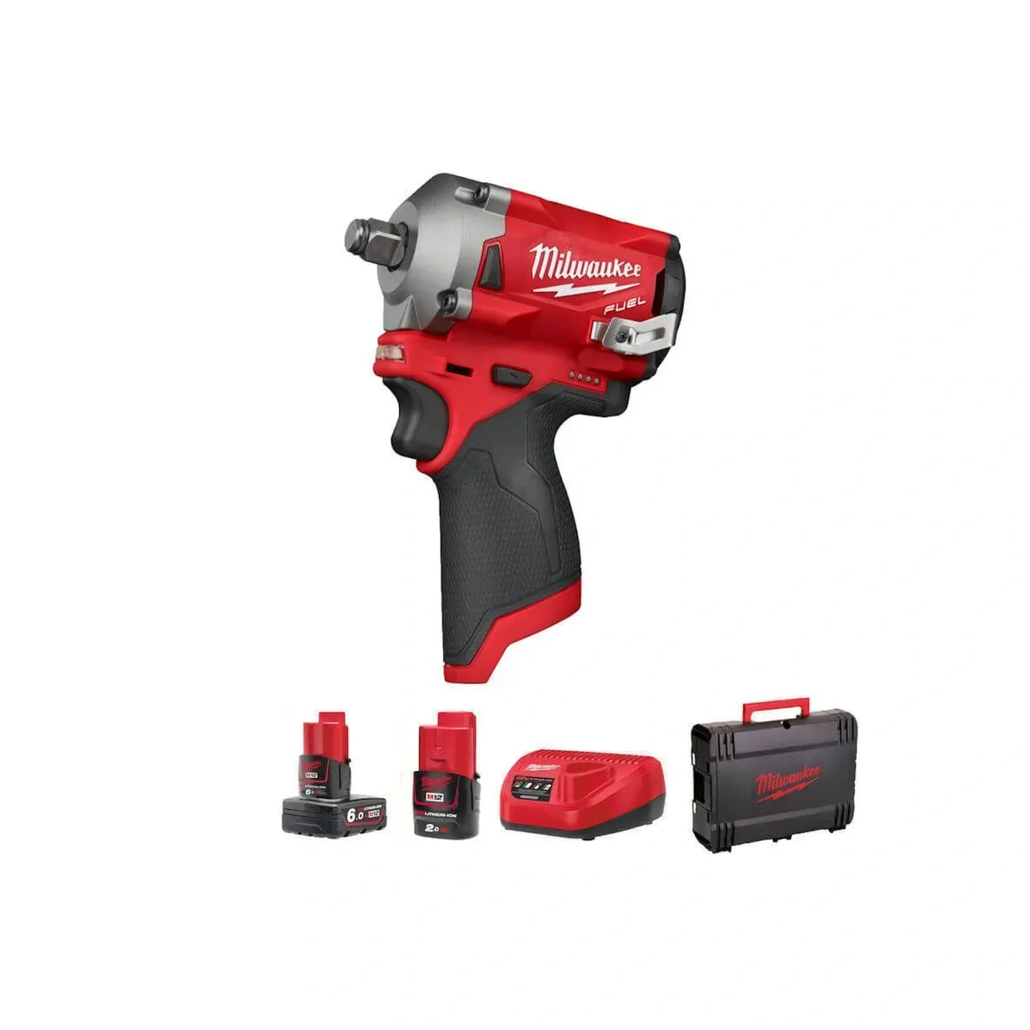 Milwaukee M12 FUEL 1/2 inch impact wrench kit M12FIWF12-622X