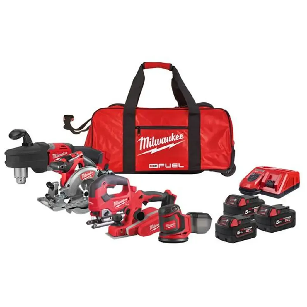 4933480469 - Milwaukee 4933480469 M18PP5C-503B FUEL 5 Piece Woodworking Kit