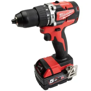 4933480736 - Milwaukee M18CBLPD501C Brushless Combi Drill c/w Charger & 5Ah Battery