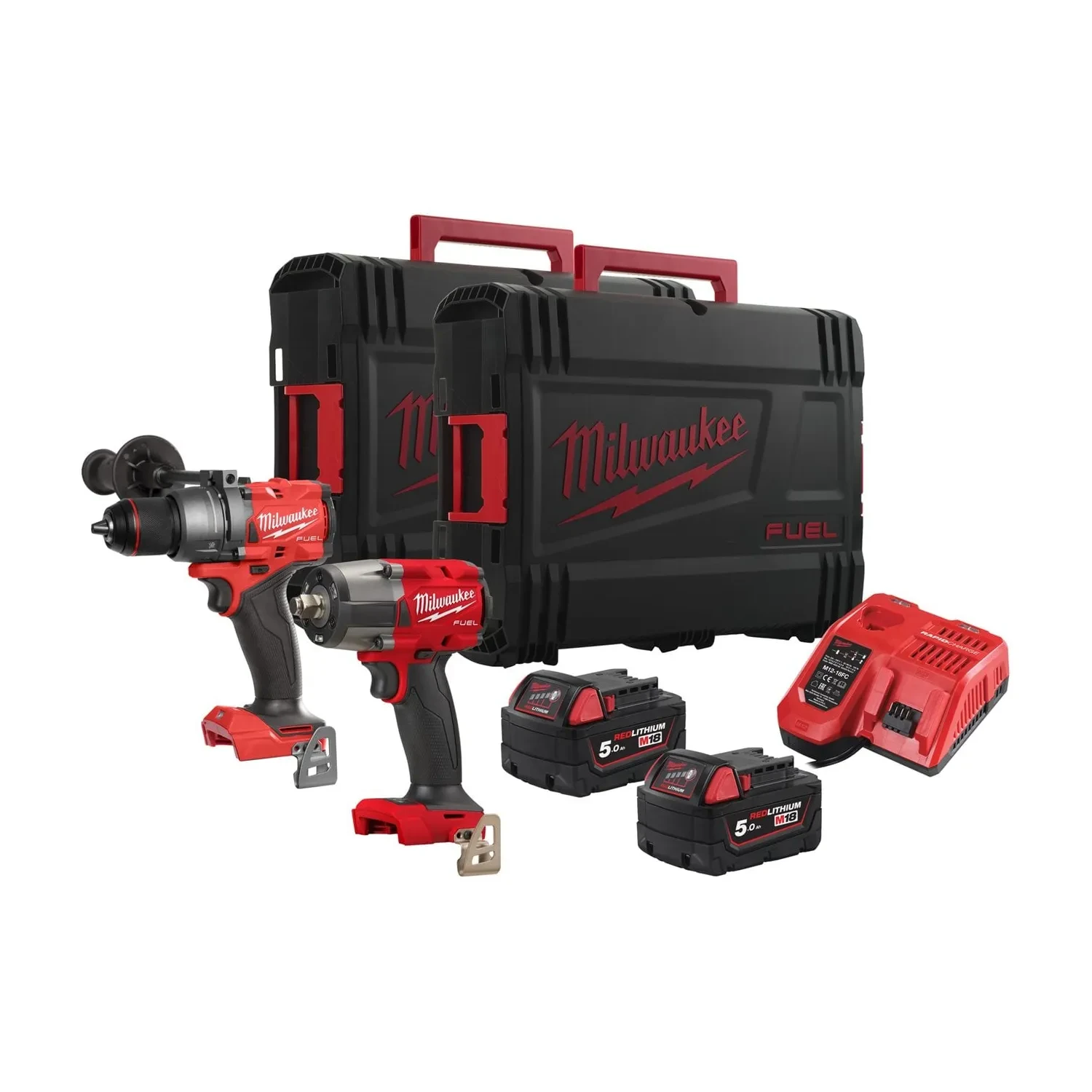 Milwaukee M18 FUEL Promo Power Pack Drill Impact Wrench Kit 4933492641
