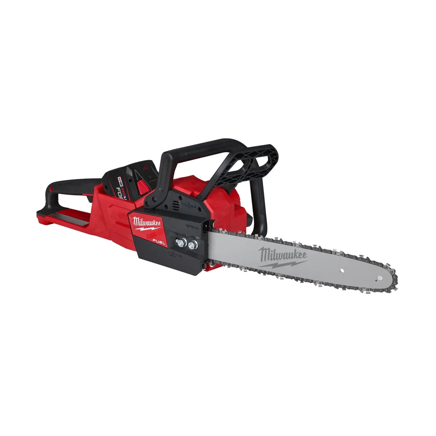 Milwaukee M18 FUEL Chainsaw 40cm Bar Kit 18V with 2x 12.0Ah Batteries and Charger
