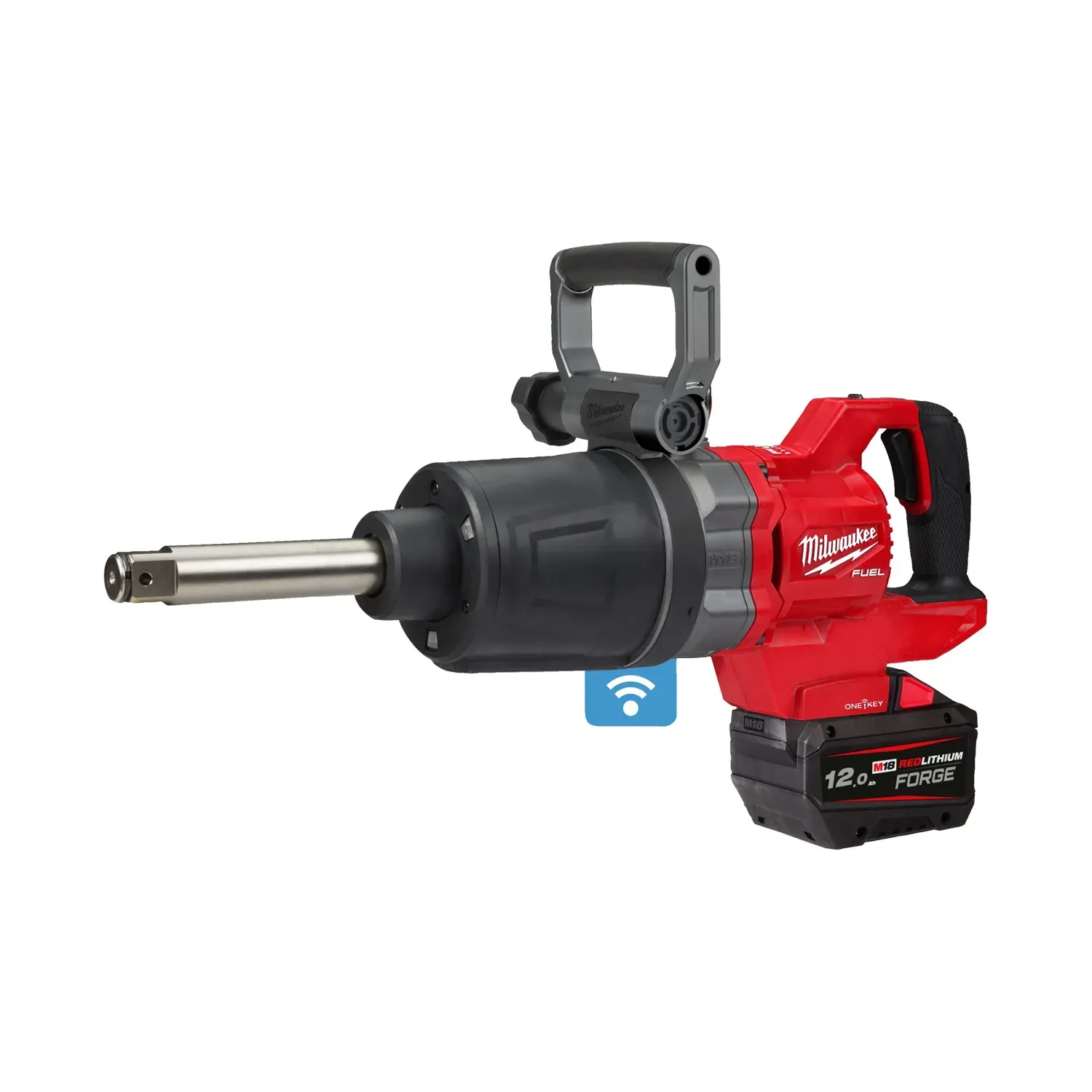 Milwaukee M18 FUEL ONE-KEY 1in High Torque D-Handle Impact Wrench Kit 18V M18ONEFHIWF1D-121C