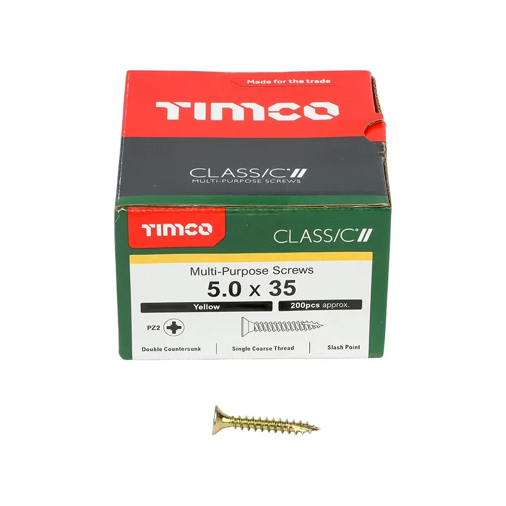 Timco 5 x 35 mm Woodscrew, box of 200