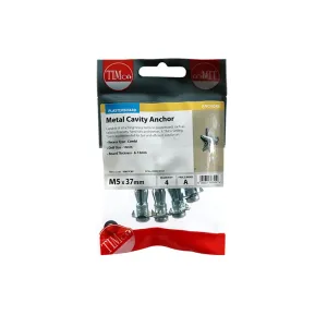 Metal Cavity Anchor M5 x 45. 4 per bag