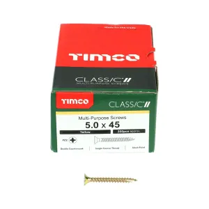 Timco 50045CLAF - 5 x 45mm Woodscrews, box of 200