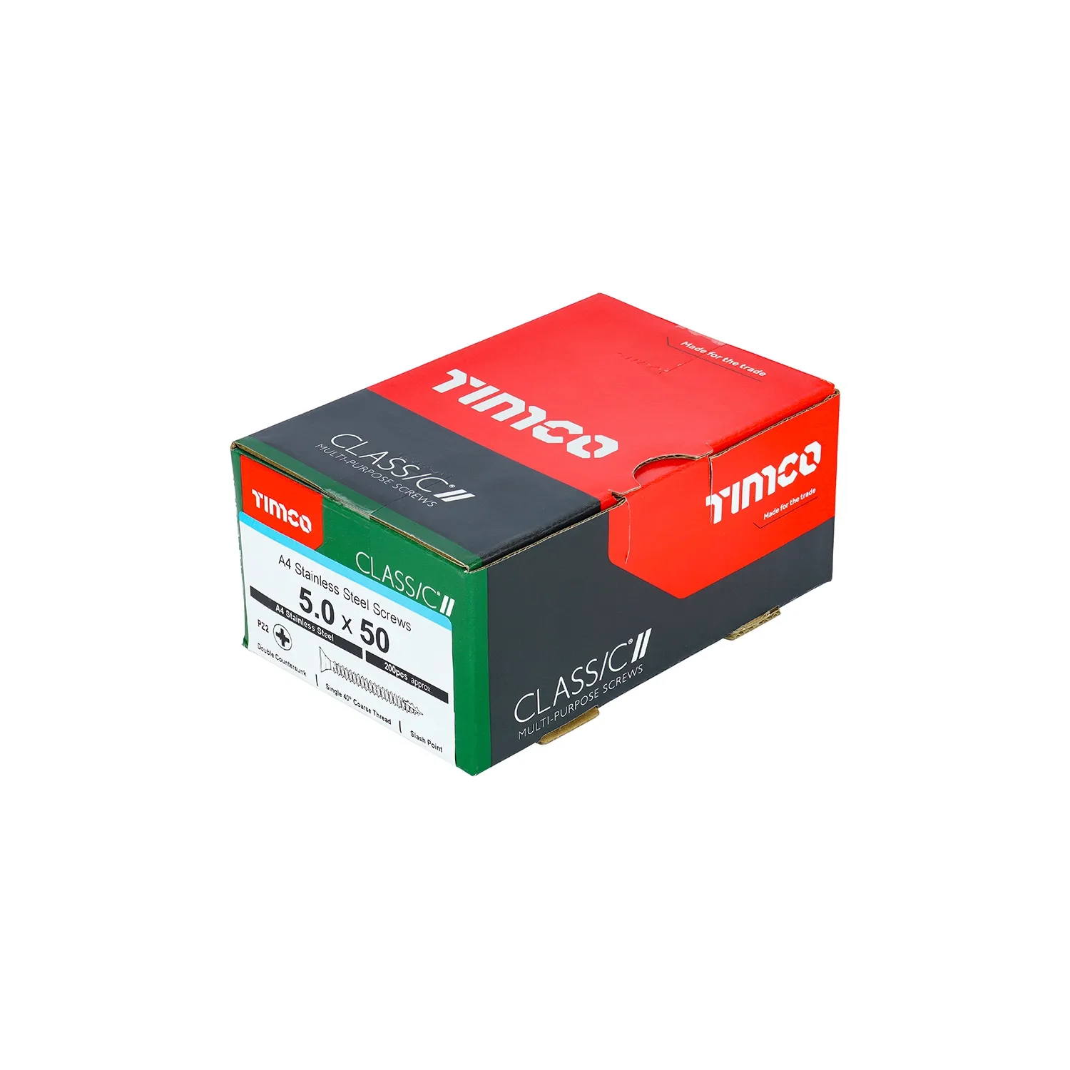 Woodscrew 5x50mm Stainless Steel 50050CLA4