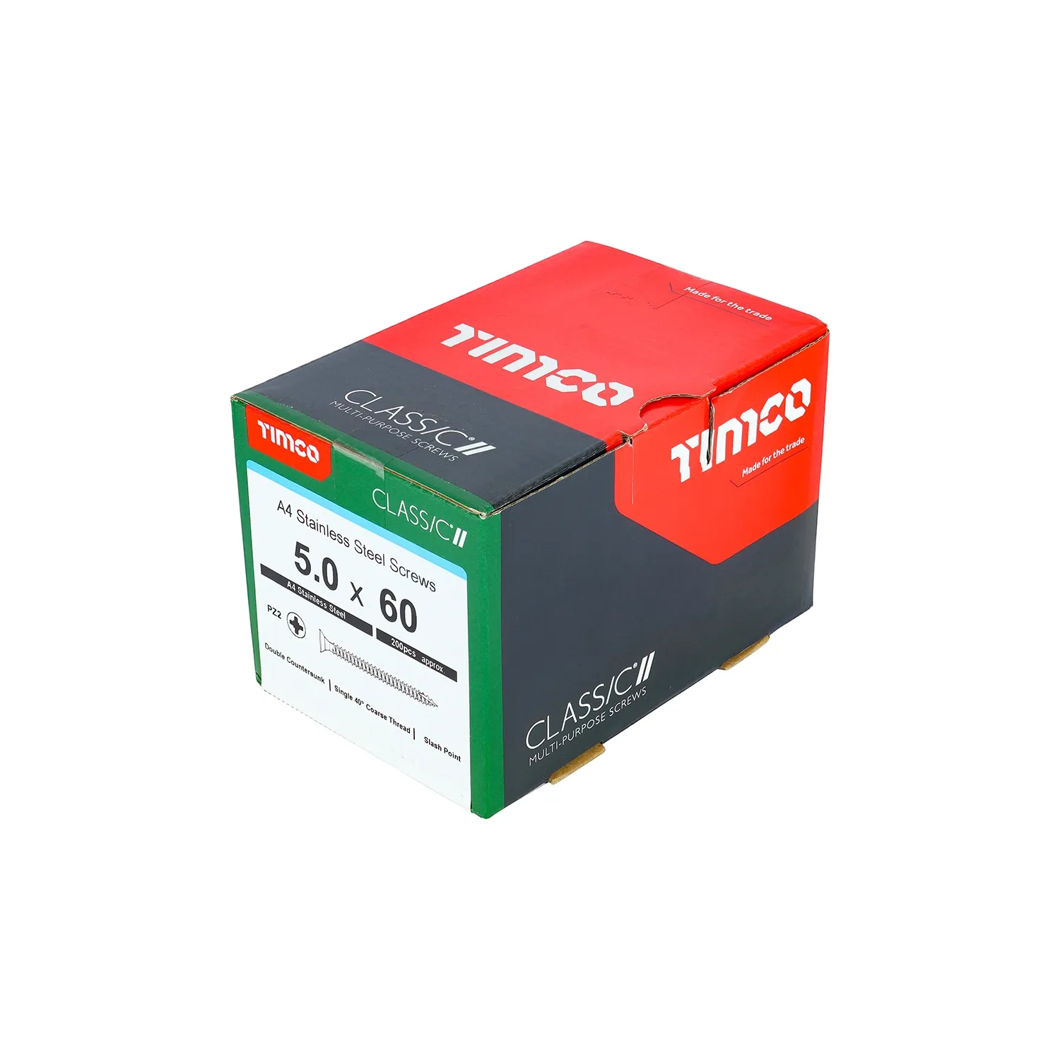 Woodscrew 5x60mm Stainless Steel 50060CLA4