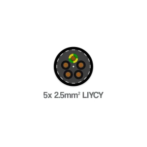 5-Core 2.5sqmm LIYCY Cable