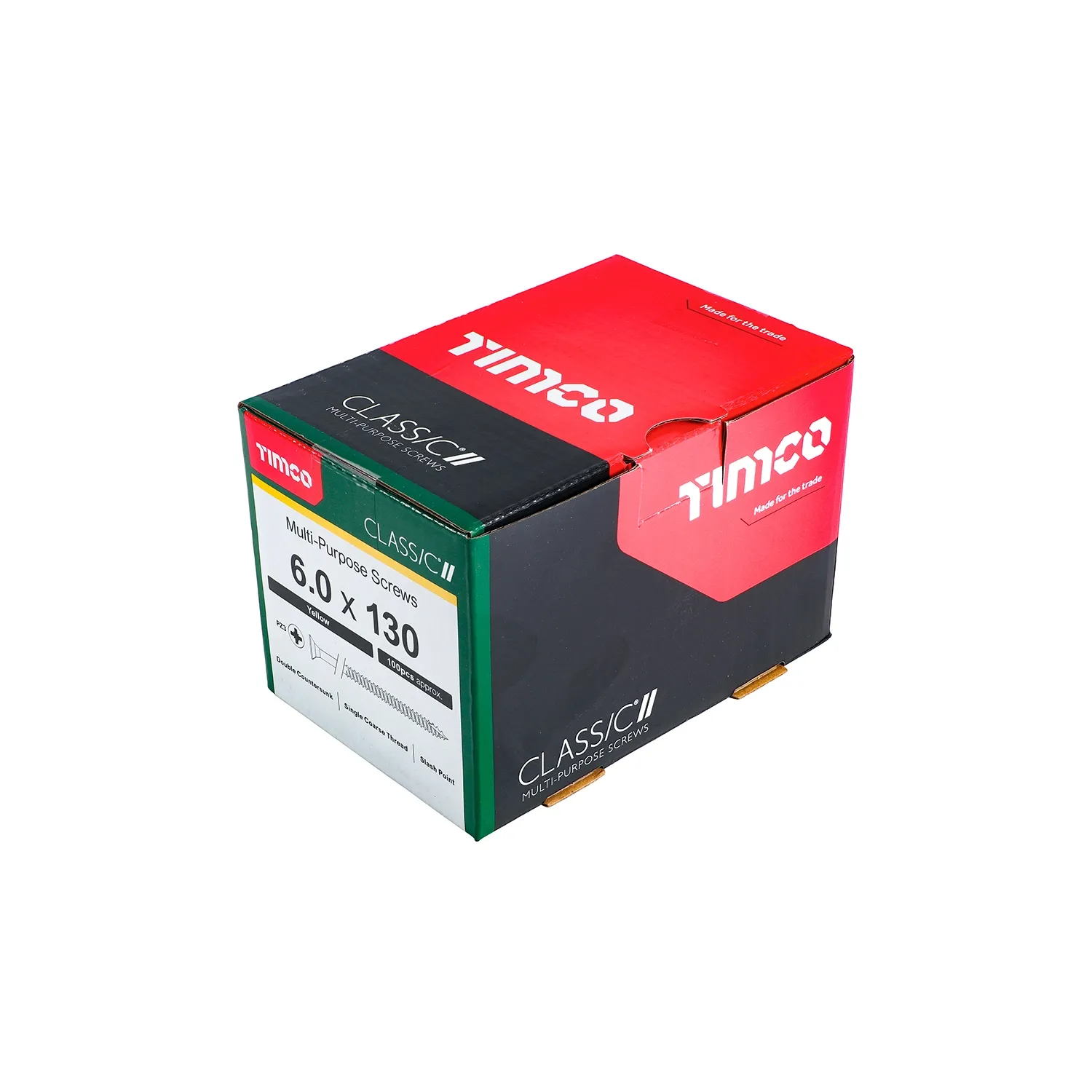 Woodscrew 6x130mm 60130CLAF