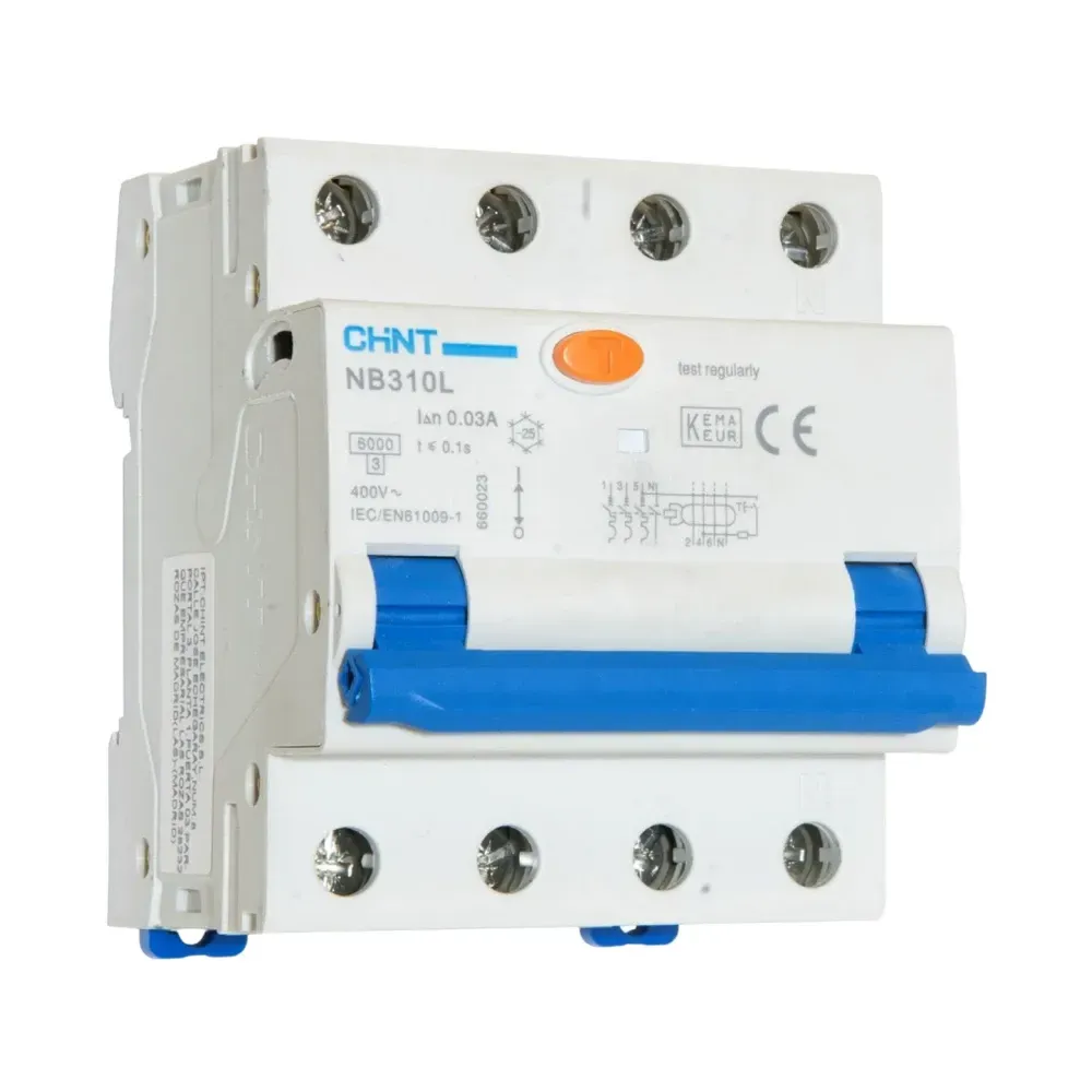 CHINT RCBO 4P 6A 30mA C CURVE TYPE A 6kA 4MOD