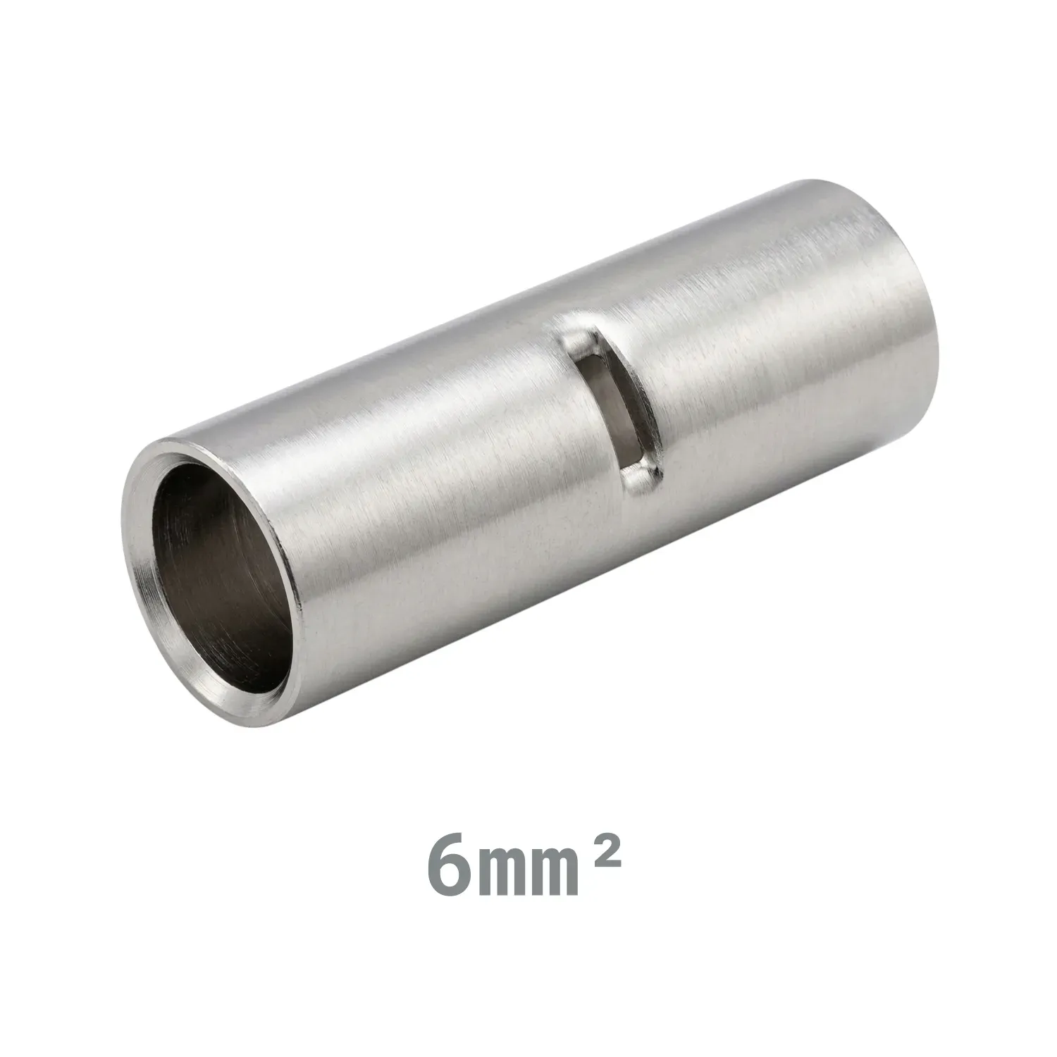 Partex COL6B 6mm2 Copper Tube Butt Connector Tin Plated Seamless