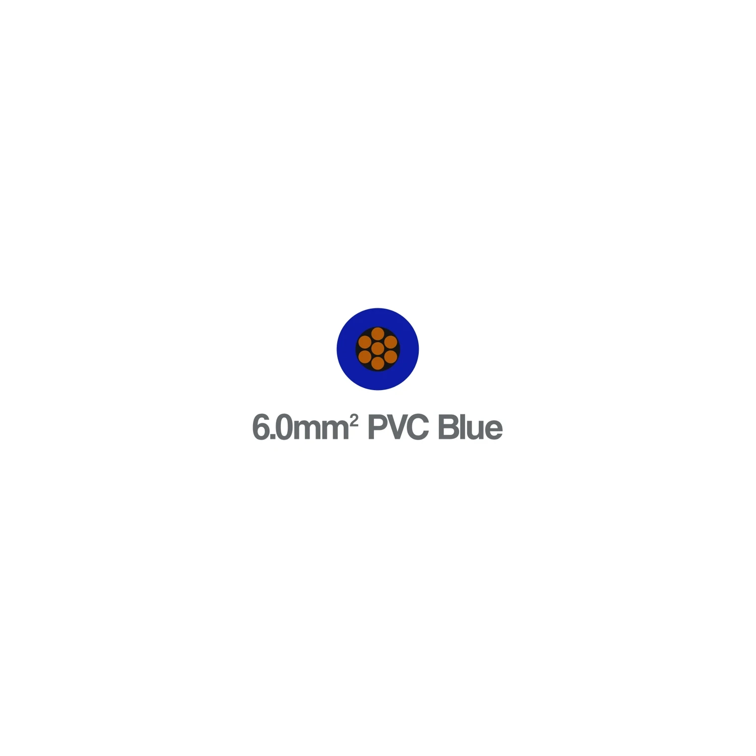 6491B Single Core 6mm LSZH H07Z-R 450 750V Blue