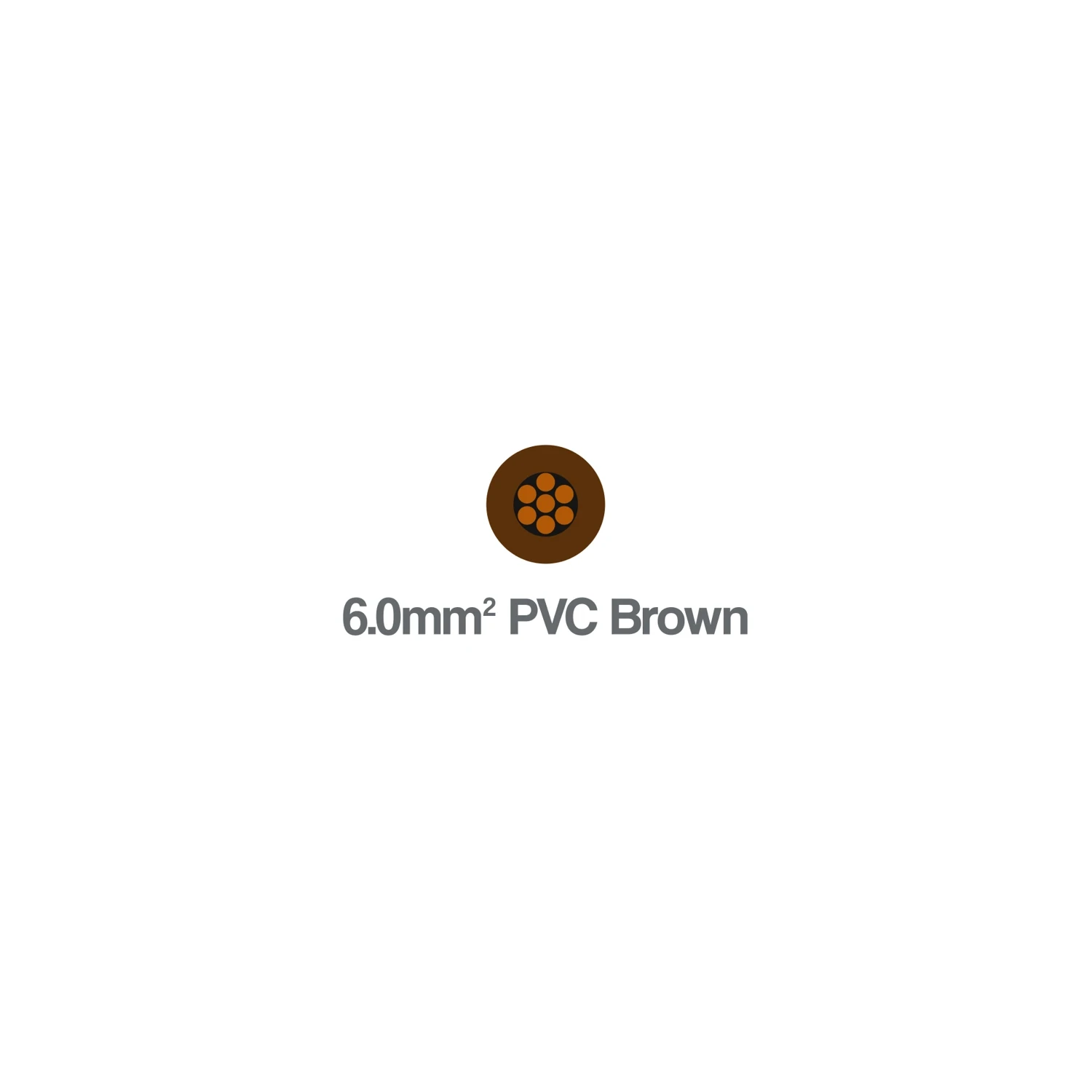 6491B H07Z-R LSZH Single Core 6mm Brown 450 750V Cable