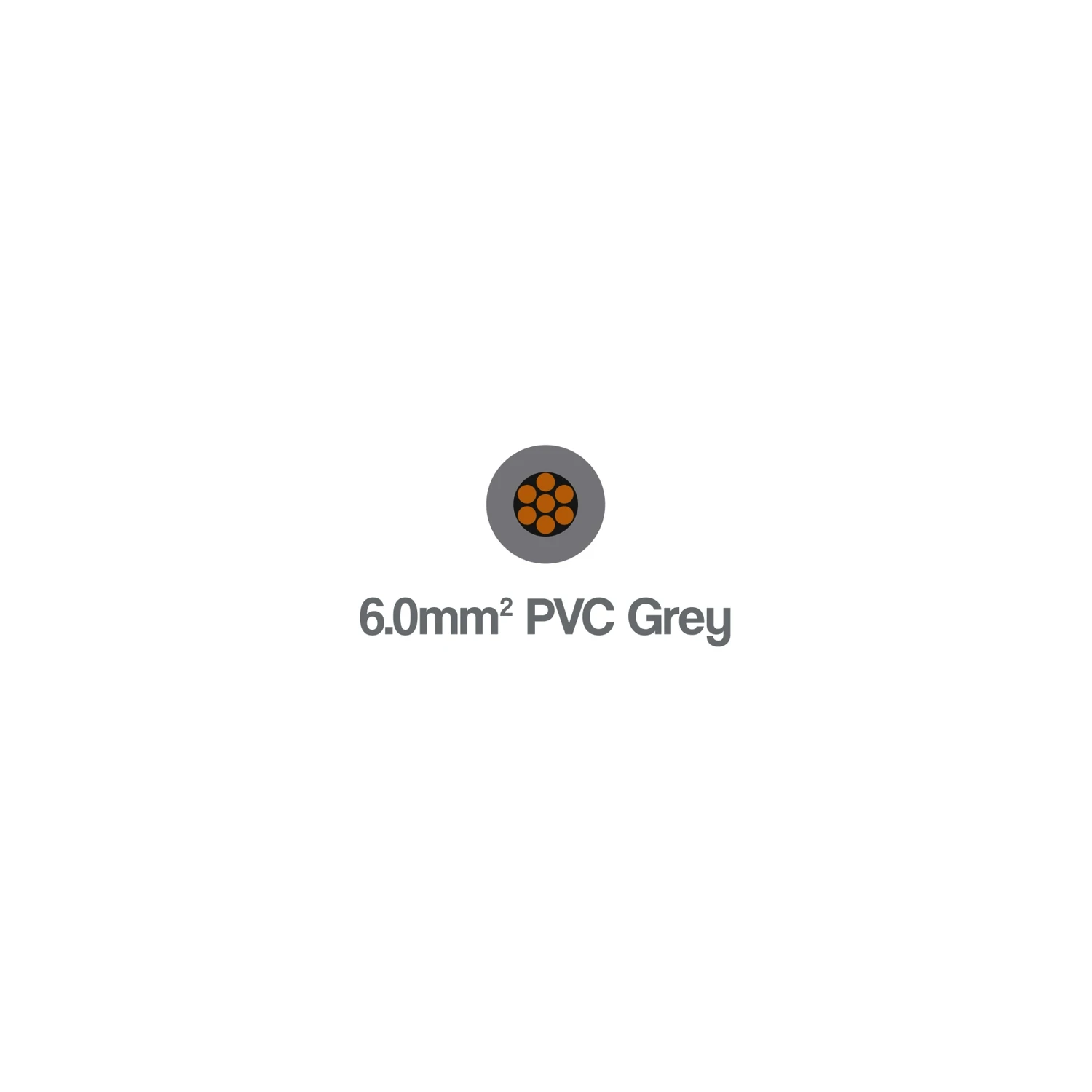 6491B Single Core LSZH Cable 6mm Grey 450 750V H07Z-R