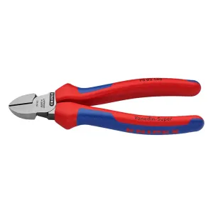 7002160 - Knipex 160mm Diagonal Side Cutters c/w Multi Component Grips 70 02 160