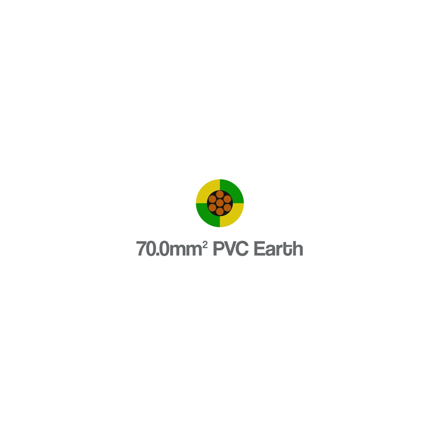 6491B H07Z-R 70mm² Single Core LSZH Earth Cable Yellow Green 450 750V