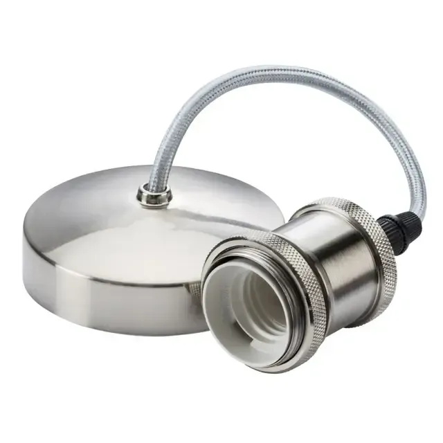 Knightsbridge Pendant Brushed Chrome 8271BC