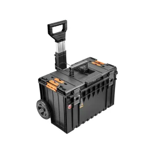 NEO Tools modular tool box on wheels with telescopic handle