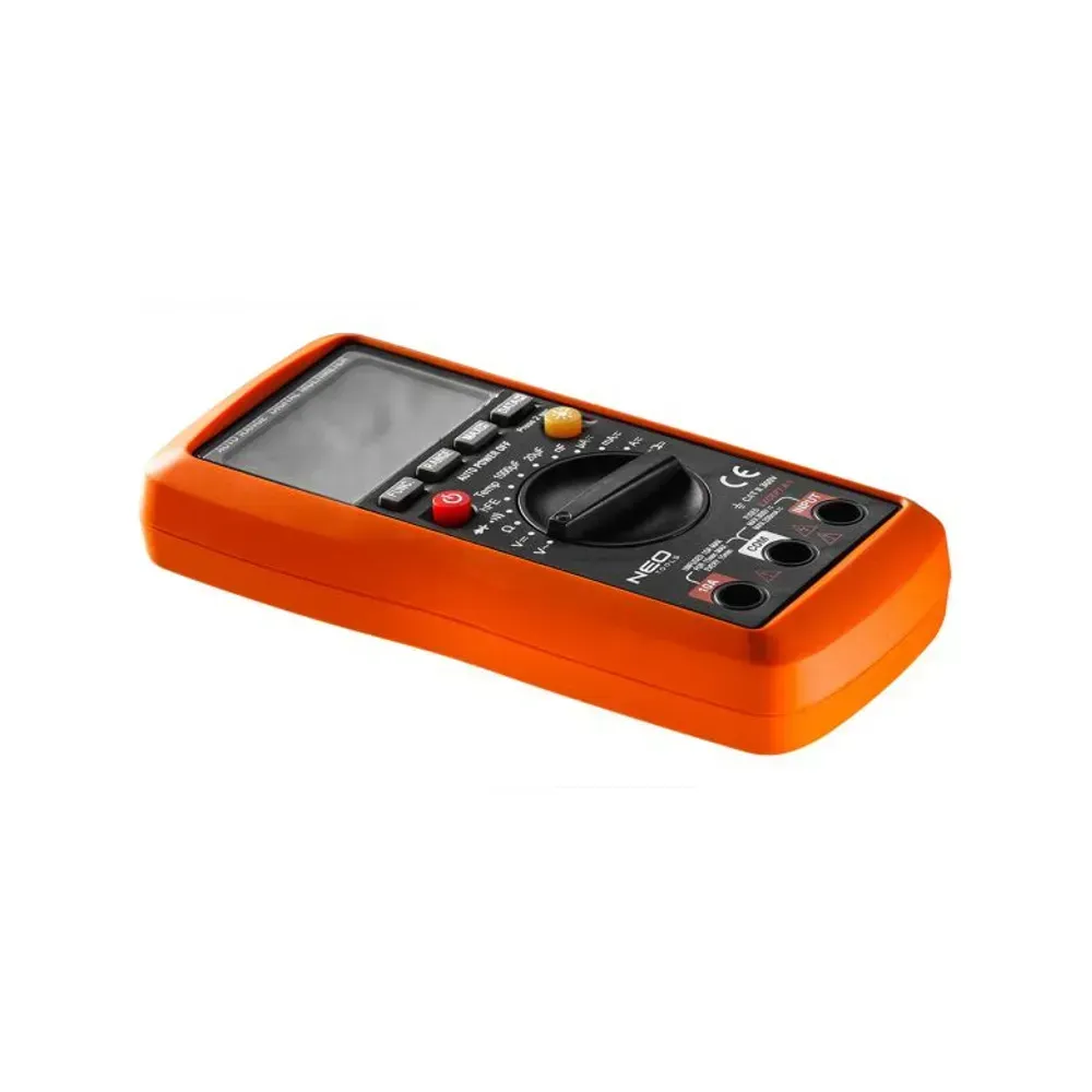 NEO Tools universal digital multimeter with auto-range and backlit LCD