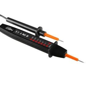 Compact AC/DC voltage tester with two probes and long cable