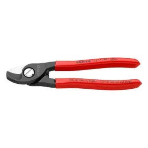 9511165 - Knipex Cable Shears 165mm Burnished Plastic Coated 95 11 165