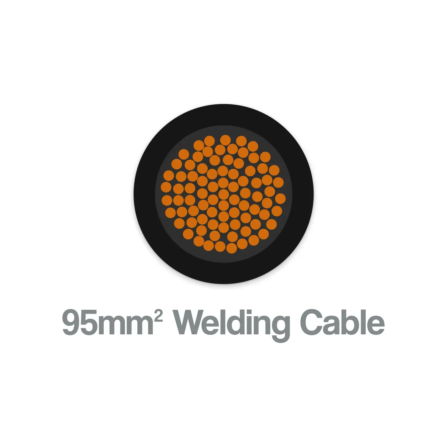 Welding Cable 95mm² Black H01N2-E EN 50525-2-81 Single Core
