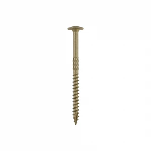 Timco IN-DEX 6.7x95mm Wafer Head Exterior Timber Screw Green TX30