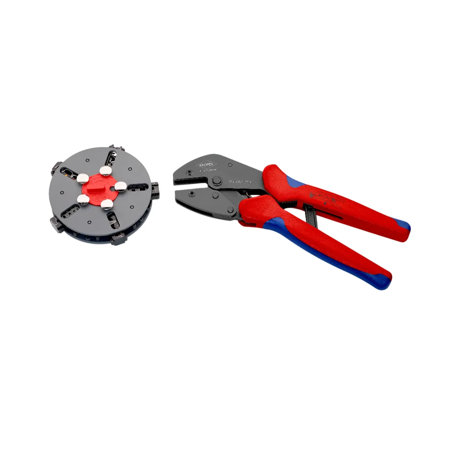 Knipex 97 33 02 MultiCrimp Lever Action Crimping Pliers with Quick-Change Die Magazine