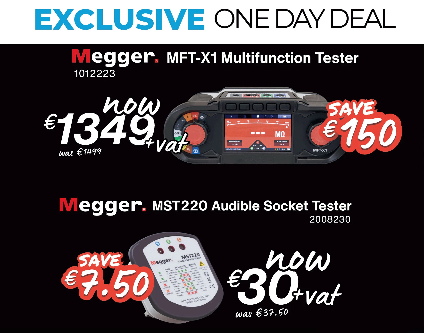 Megger on-site: hands-on demos + trade-day prices you won't see online