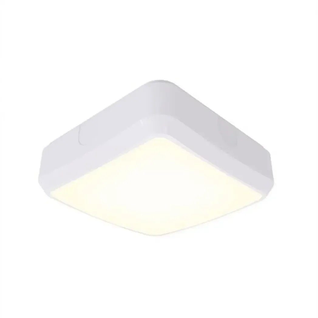 AALED2WVCCT - 14w LED 1300lm 3000/4000k IP65 260mm Emergency CCT Square Bulkhead