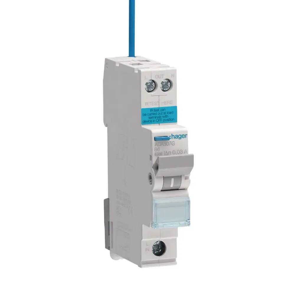 Hager 6A B RCBO Type A