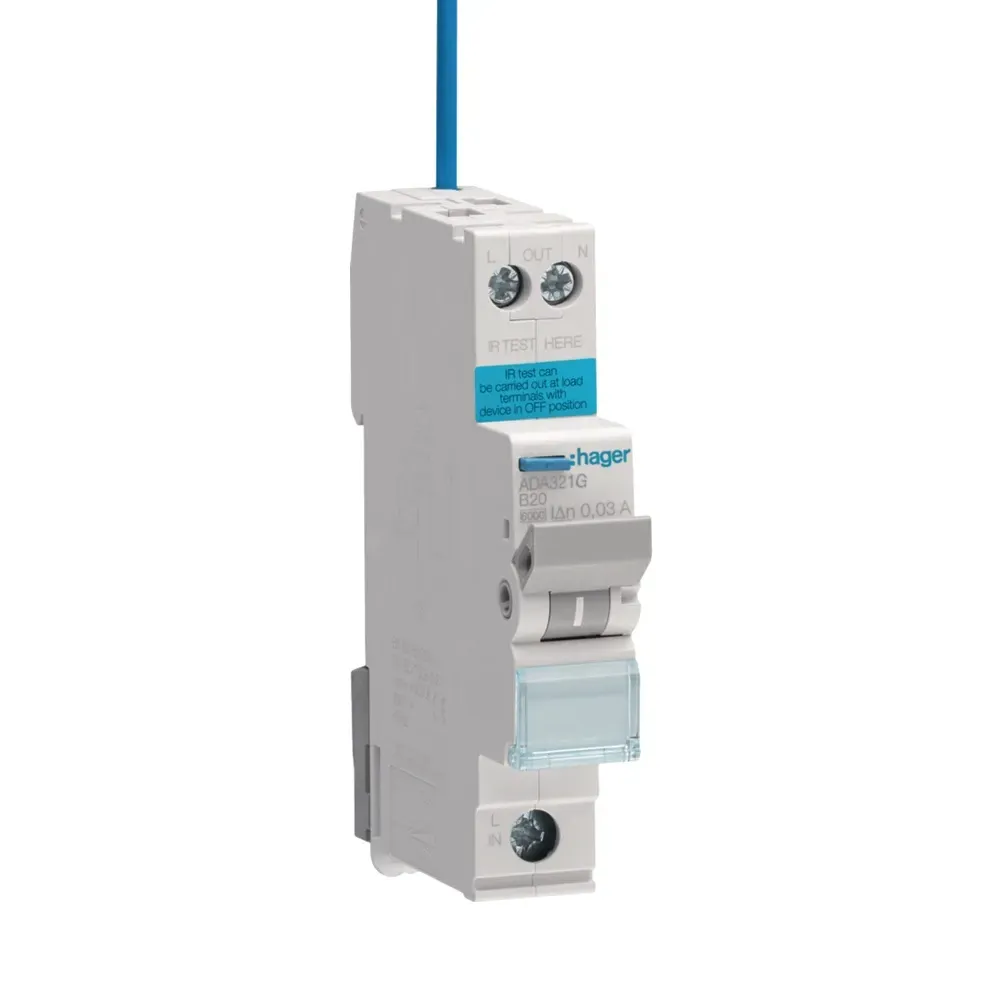 Hager 20A B RCBO Type A