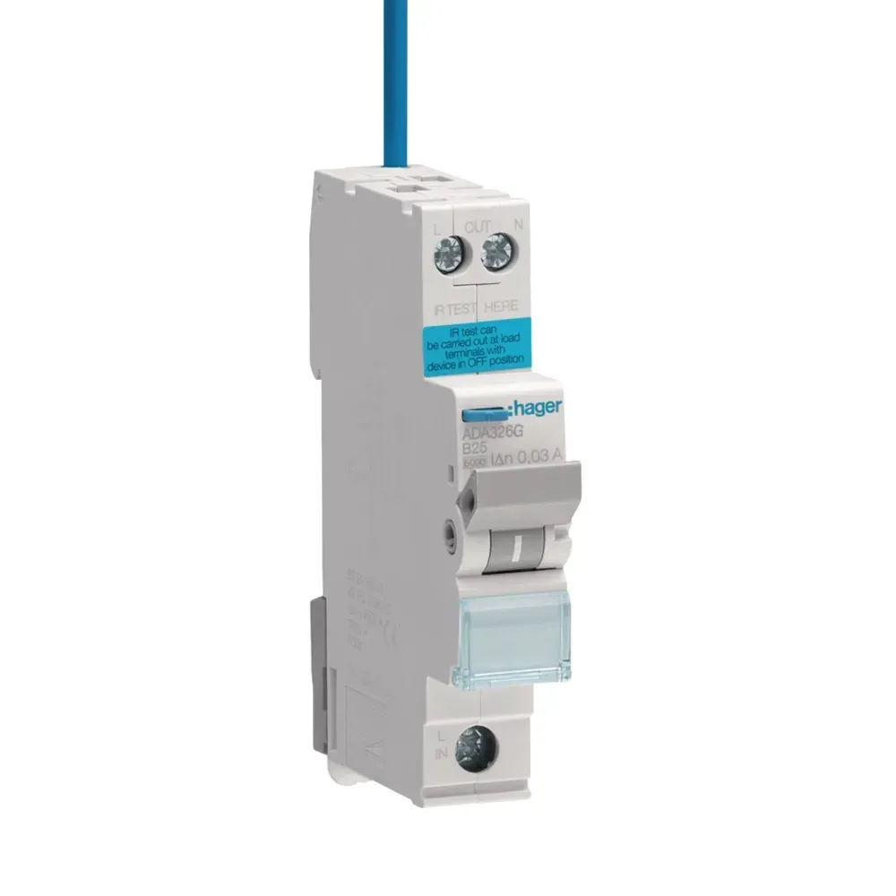 Hager 25A B RCBO Type A