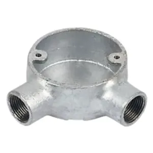 AN25 - 25mm Galvanised Conduit Angle Box