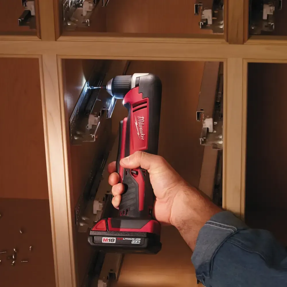 M18 drill with 100 mm compact head and multi-position handle