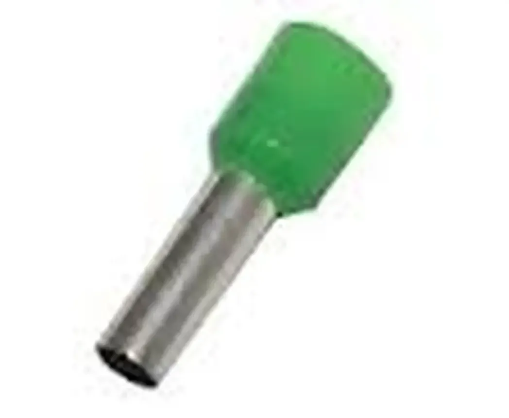 CEF1612G - 16mm Bootlace Ferrule Green