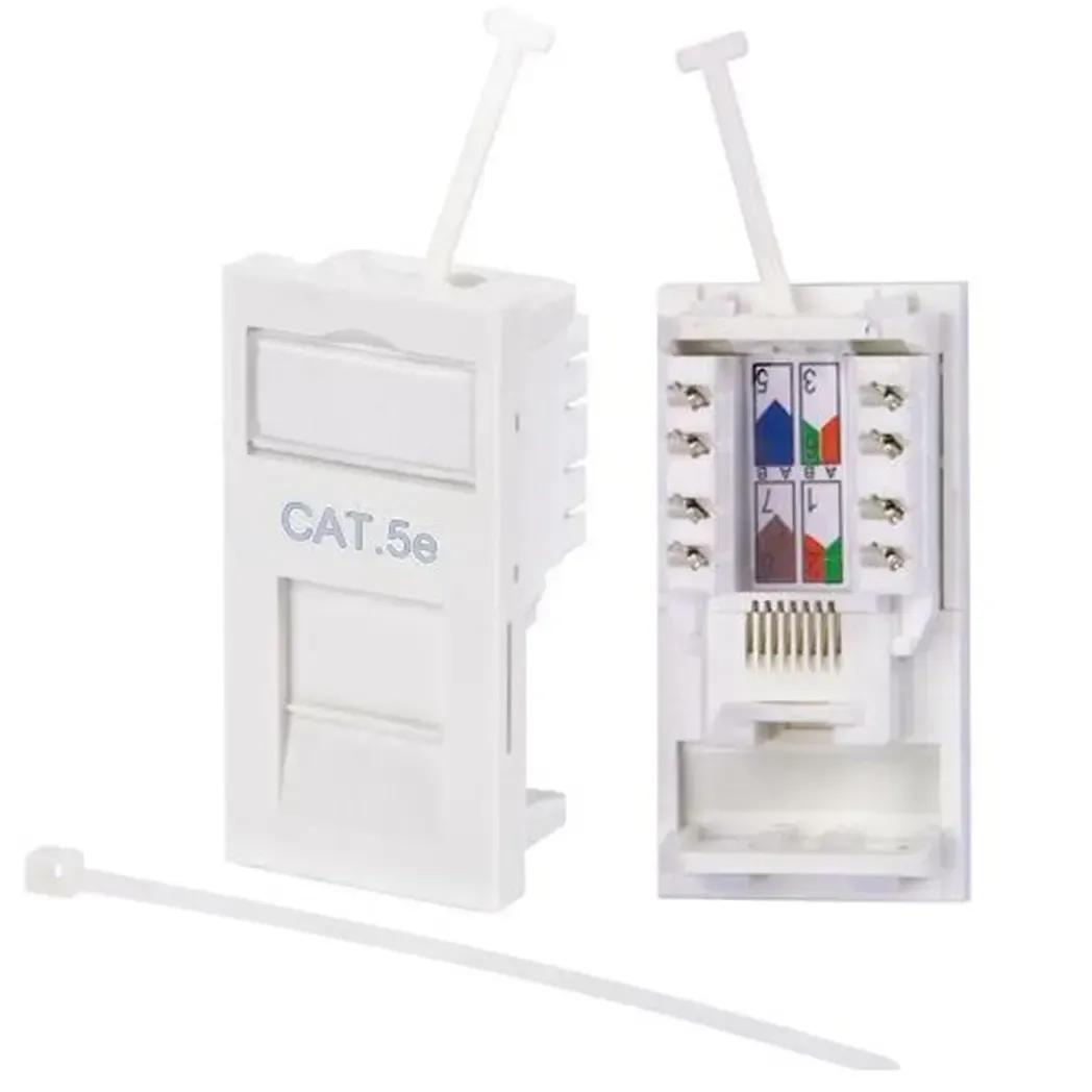 CH2201S - Cat5e Module Eurostyle Outlet 25 x 50mm CH2201S