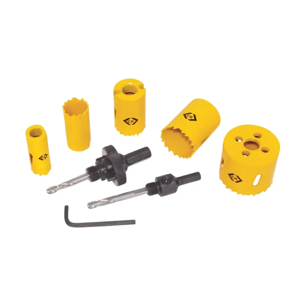 CK 424045 Electrician Holesaw Set 9Pc 16mm, 20mm, 25mm, 32mm, 38mm, 51mm