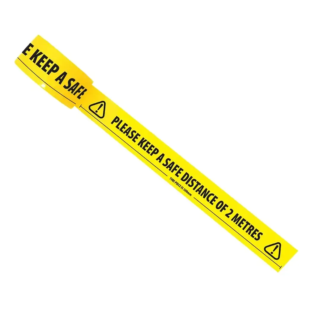 COV19TAPE - Yellow Tape for Social Distancing Marking COV19TAPE