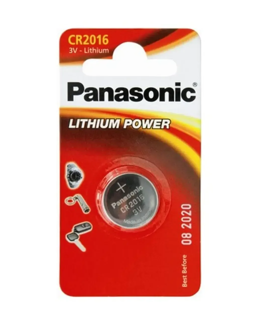 CR2016 - Panasonic Battery 3V Lithium Coin Cell CR2016- Pack Of 1