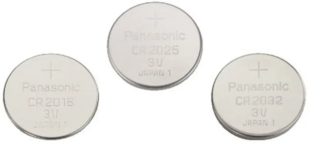 CR2032T - Panasonic Battery 3V Lithium Pack of 2 Coin Cell