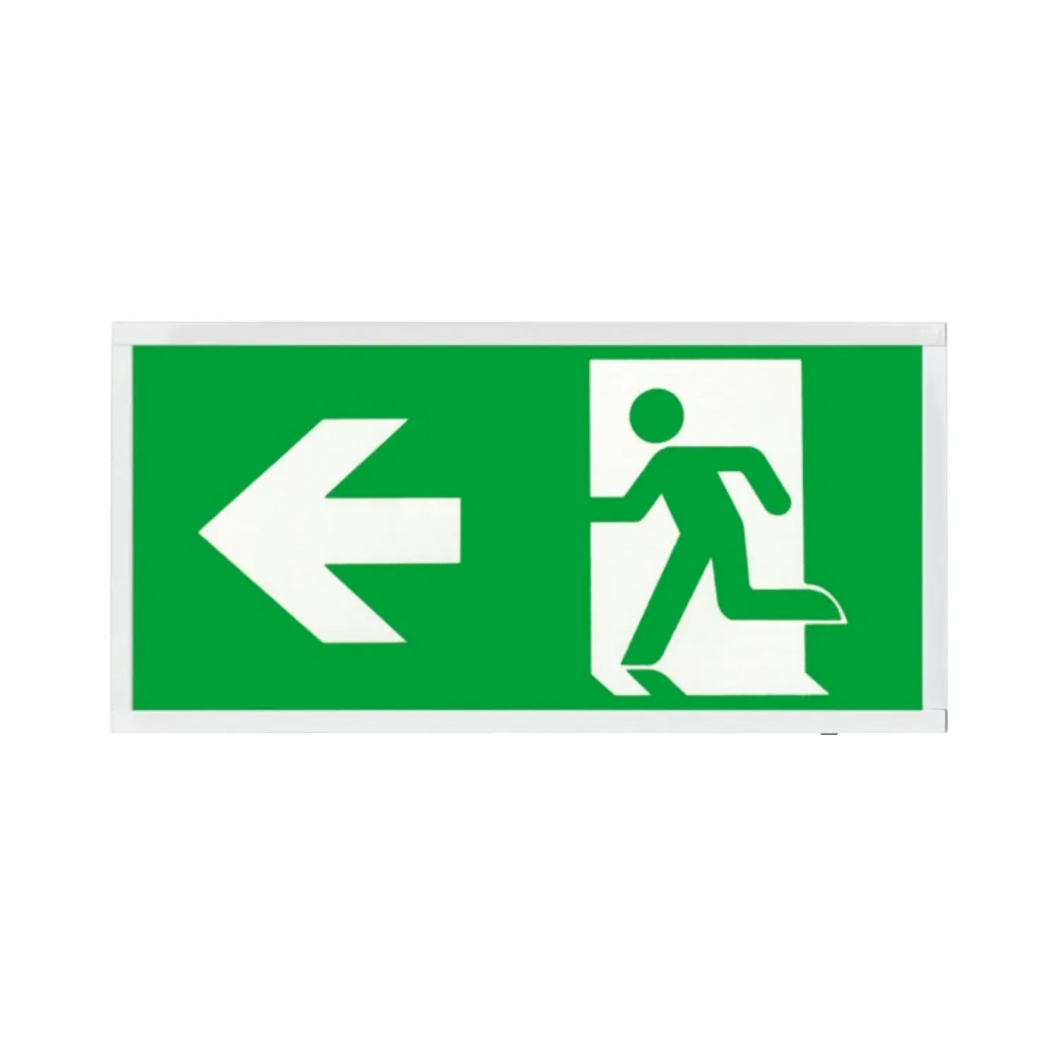 Duceri 3W LED Maintained Emergency Exit Sign Left Arrow 220-240V White D120LWH