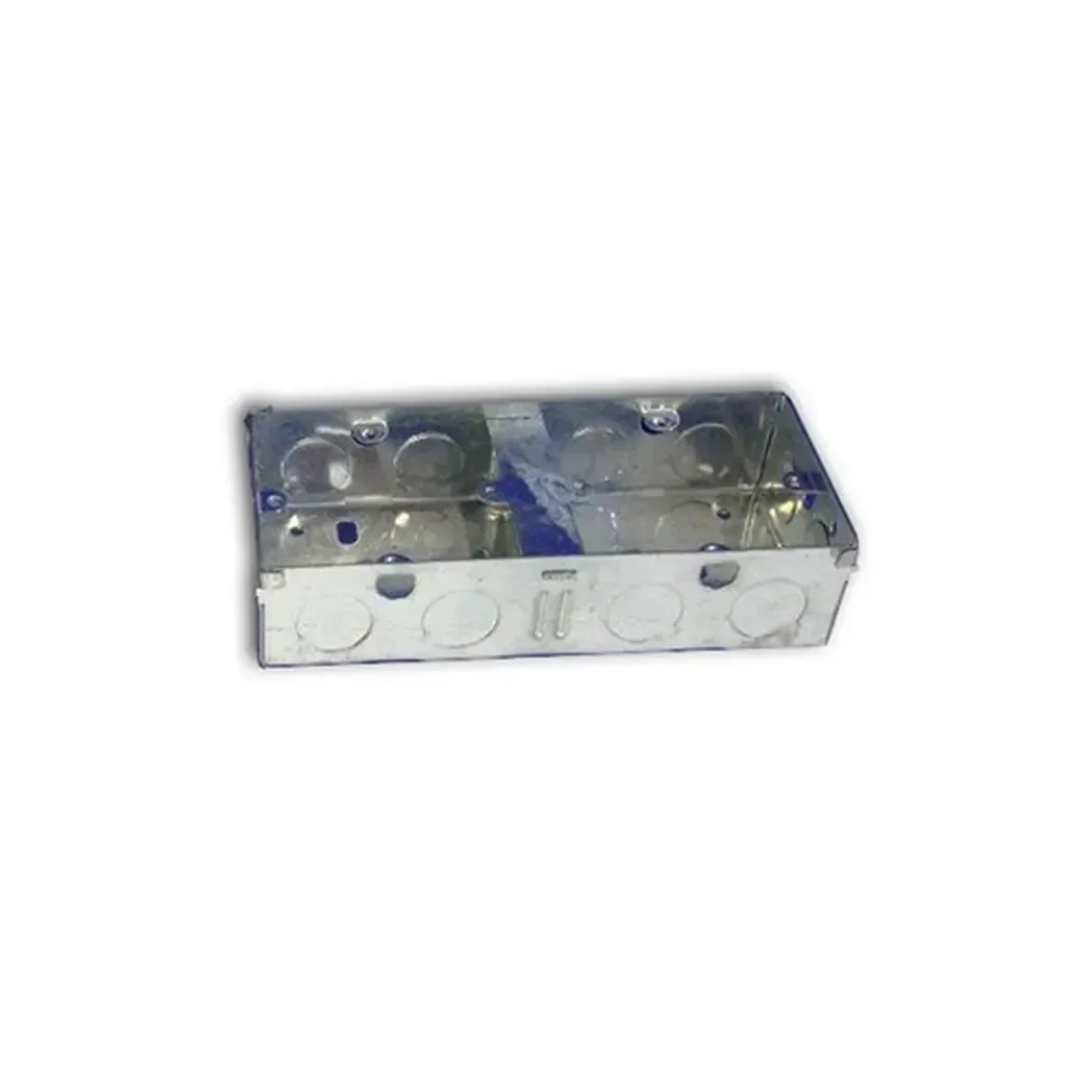 DB135 - Fush Box 35MM Twin Gang Steel